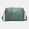 Women Crossbody Bags Medium Dome PU Leather Shoulder Purses Lightweight Handbags with Multi Pockets - Green