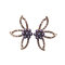 Sweet Crystal Flower Pearl Earrings Leaves Big Stud Earrings Party Jewelry for Women - Grey