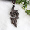 Ethnic Handmade Wooden Geometric Pendant Necklace Retro Long Sweater Chain Necklace - 11