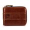 Bullcaptain RFID Antimagnetic Vintage Genuine Leather 11 Card Slots Trifold Wallet For Men - Brown