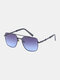 पुरुष रेट्रो फैशन फ्रैमलेस UV सुरक्षा ग्रीष्मकालीन आउटडोर धूप का चश्मा - #04