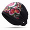 Womens Embroidery Cotton Linen Beanie Hat Vintage Good Elastic Breathable Turban Cap - #2