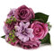 Bride Silk Rose Dahlia Bouquet Artificial Flower Wedding Party Supply Home Decoration - Purple