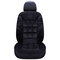 Universal Size Winter Thicken Short Plush Car Seat Cover Mat Sost Warm Seat Cushion Mat - Black