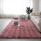Variegated Tie-dye Gradient Checkered Carpet Living Room Bedroom Bedside Blanket Coffee Floor Mat - Wine Red