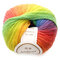 50g Pelote Fil à Tricoter Couleur Arc-en-ciel Laine à Crocheter Colorée Artisanat pour Couture DIY Accessoires Vestimentaires - 11