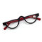 女性のファッションヴィンテージプラスチックガラス高精細細い猫老眼鏡 - 赤