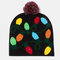 Christmas Snowman Elk Christmas Tree Cuffed Ball Knit Hat - #10