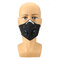 PM2.5 5-layer Filter Face Mask Anti Dust Masks Warm Windproof Riding Cycling Face Protection Mask - Black