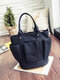 Women Vintage Large Capacity Crossbody Bag Shoulder Bag Handbag - Black