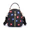 Women Travel Print Multi-Color Shoulder Bag Portable Mini Phone Bag Cloth Crossbody Bag - #08