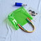 Honana HN-B65 coloridos impermeables PVC viaje de almacenamiento bolsa claro gran playa al aire libre Tote Bag - Verde
