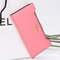 Women Bow-Knot PU Multi-card Holders Wallet Card Bag Elegant Clutches - Pink