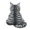 3D Printed Cat Back Cushion Plush Toy Gift Simulation Cat Pillow - #6