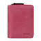 Genuine Leather Multi-functional Business Casual 2 In 1 Card Holder Wallet  - Rose Red