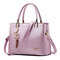 Women Solid Large Capacity Casual Crossbody Bag Shoulder Bag - Pink