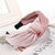 Hot Sale Knotted Cloth Headband Gold Wide-brimmed Fabric Headband Head Buckle Explosion - Bean paste