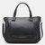 Women Large Capacity Multifunctional Solid Leather Crossbody Bag Handbag - Black