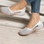 Women Casual Comfy Breathable Hollow Slip On Flats - White