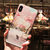 Cartoon Phone Shell Embossed Painted Phone Case - B836 Sakura Pink Street Cat