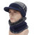 Men Skullies Beanie Hat Winter Cap Wool Scarf Caps Set Bonnet Knitted Hat - #02