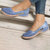 Women Casual Comfy Breathable Hollow Slip On Flats - Blue