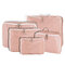 5PCS Travel Household Storage Nylon Zipper Bag Organizer Underwear Tie Cosmetic Clothes Luggage Suitcase Pouch - Pink