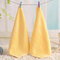 25*25cm Bamboo Fiber Antibacterial Handkerchief Absorbent Soft Baby Face Towel - Yellow