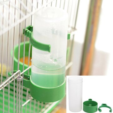 

Parrot Drinker Feeder Watering Plastic With Clip For Bird Aviary Budgie Cockatiel, White