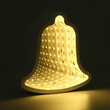 Creative Cute campana Mirror lampada