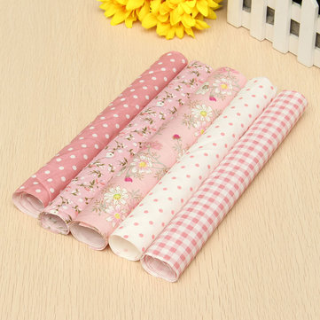 

5 Pcs 25*25 cm Sewing Assorted Pre Cut Charm 10" Squares Quilt Cotton Cloth Fabric Craft