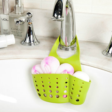 Kitchen Portable Hanging Drain Bag Basket Bath Storage Gadget Tools Sink Holder