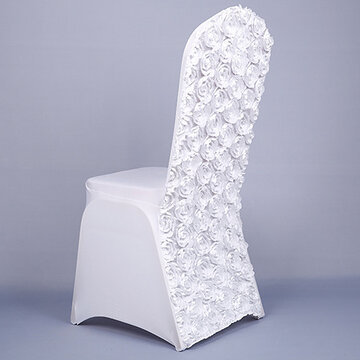 Universal Rose Stretch Polyester Chair Covers