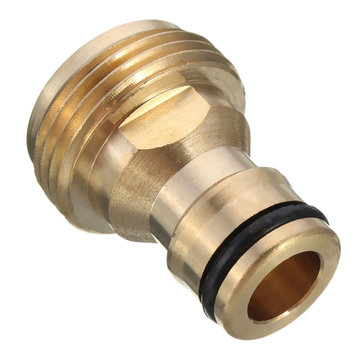 3/4 Inch Brass Garden Hose Pipe Tube Quick Connector Watering Equipment Spray Nozzle Connector