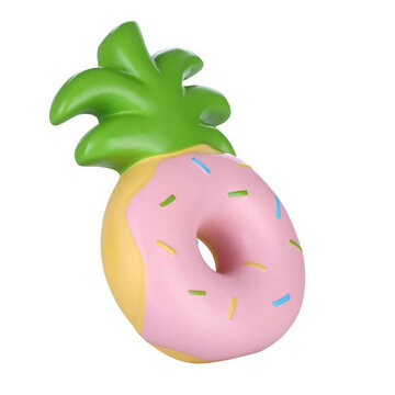 

Vlampo Squishy Jumbo Pineapple Donut Slow Rising Original Packaging Fruit Collection Gift Decor Toy, Pink yellow multi-color