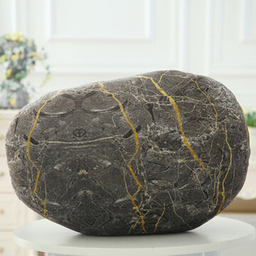 Creative 3D Simulation Stone Pillow Backrest Cobblestone Cushion Birthday Gift Sofa Home Decor
