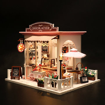DIY نموذج بيت الدمية تجميع عيد الميلاد هدية عيد الميلاد
