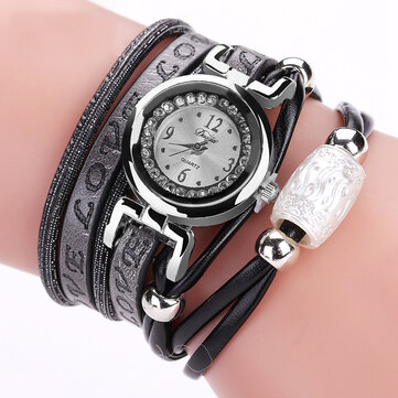 Luxury Leather Bracelet Watch
