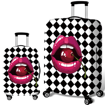 Cherry Lips Elastic Luggage Cover 