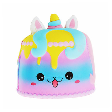 Kawaii Crown Cake Squishy Toy
