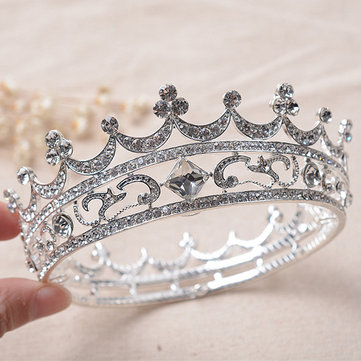 

Bride Rhinestone Crystal Crown Tiara Head Jewelry Princess Queen Headpiece Wedding Accessories