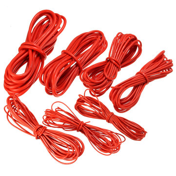 DANIU 5 Meter Red Silicone Wire Cable 10/12/14/16/18/20/22AW