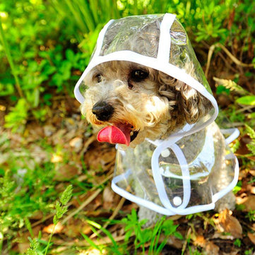 PU Pet Clothes Waterproof Light Dog Raincoat