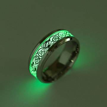 Luminous Titanium Mens Rings