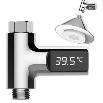 

Loskii LW-101 LED Display Water Shower Thermometer Monitor, Silver