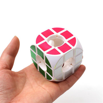 

Square Arc Hollow Three - Order Cube Anxiety Stress Relief Fidget Toys Focus Adults Attention Toys, Black white
