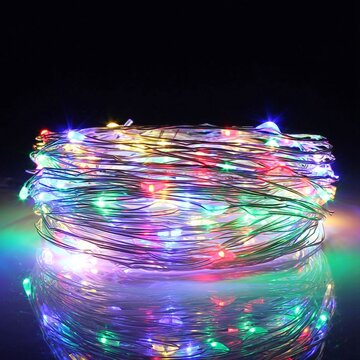 30M LED Guirlande lumineuse en fil d'argent de Noël