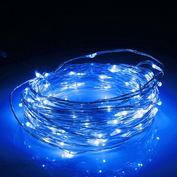 30M LED سلسلة الجنيات الفضية ضوء عيد الميلاد