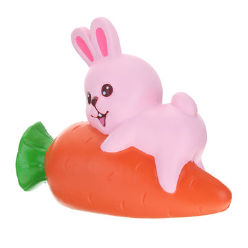 YunXin Squishy Rabbit Bunny sosteniendo zanahoria 