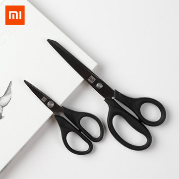 

Xiaomi 2pcs Titanium-plated Scissors Black Sharp Sets Sewing Thread Antirust Pruning Scissor Leaves Trimmer Non-slip Tools Kit